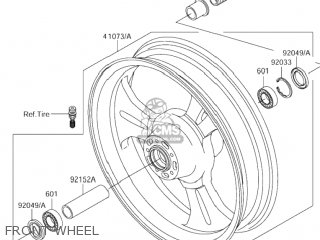 FRONT WHEEL - VZ1600 MARAUDER 2004 (K4) USA (E03)