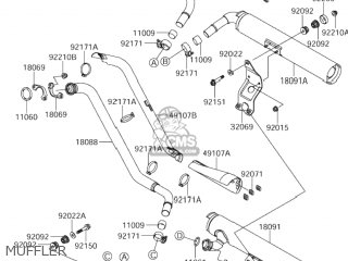 MUFFLER - VZ1600 MARAUDER 2004 (K4) USA (E03)