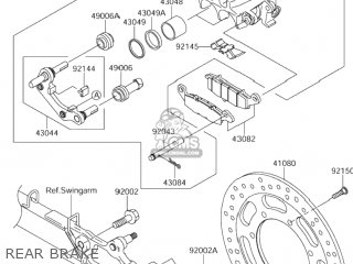 REAR BRAKE - VZ1600 MARAUDER 2004 (K4) USA (E03)