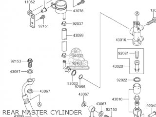 REAR MASTER CYLINDER - VZ1600 MARAUDER 2004 (K4) USA (E03)
