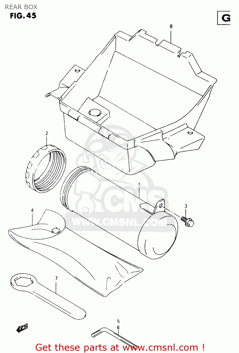 REAR BOX VZ800 1997 (V) (E02 E04 E17 E18 E22 E24 E25 E34) / P37