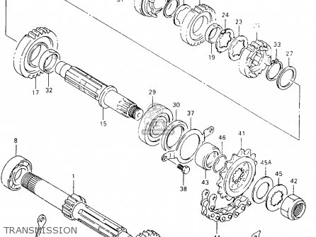 TRANSMISSION - VZ800 1997 (V) (E02 E04 E17 E18 E22 E24 E25 E34) / P37