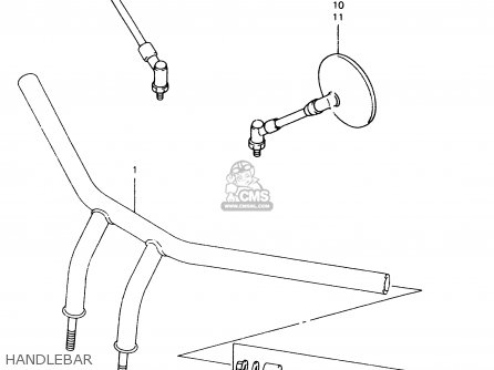 HANDLEBAR - VZ800 1997 (V) (E02 E04 E17 E18 E22 E24 E25 E34) / P37
