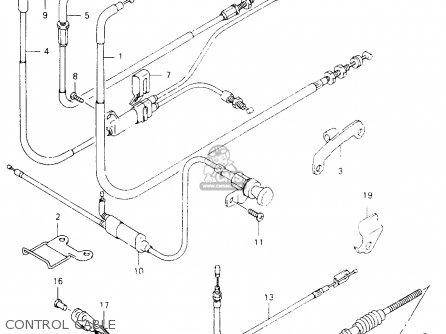 CONTROL CABLE - VZ800 1997 (V) (E02 E04 E17 E18 E22 E24 E25 E34) / P37