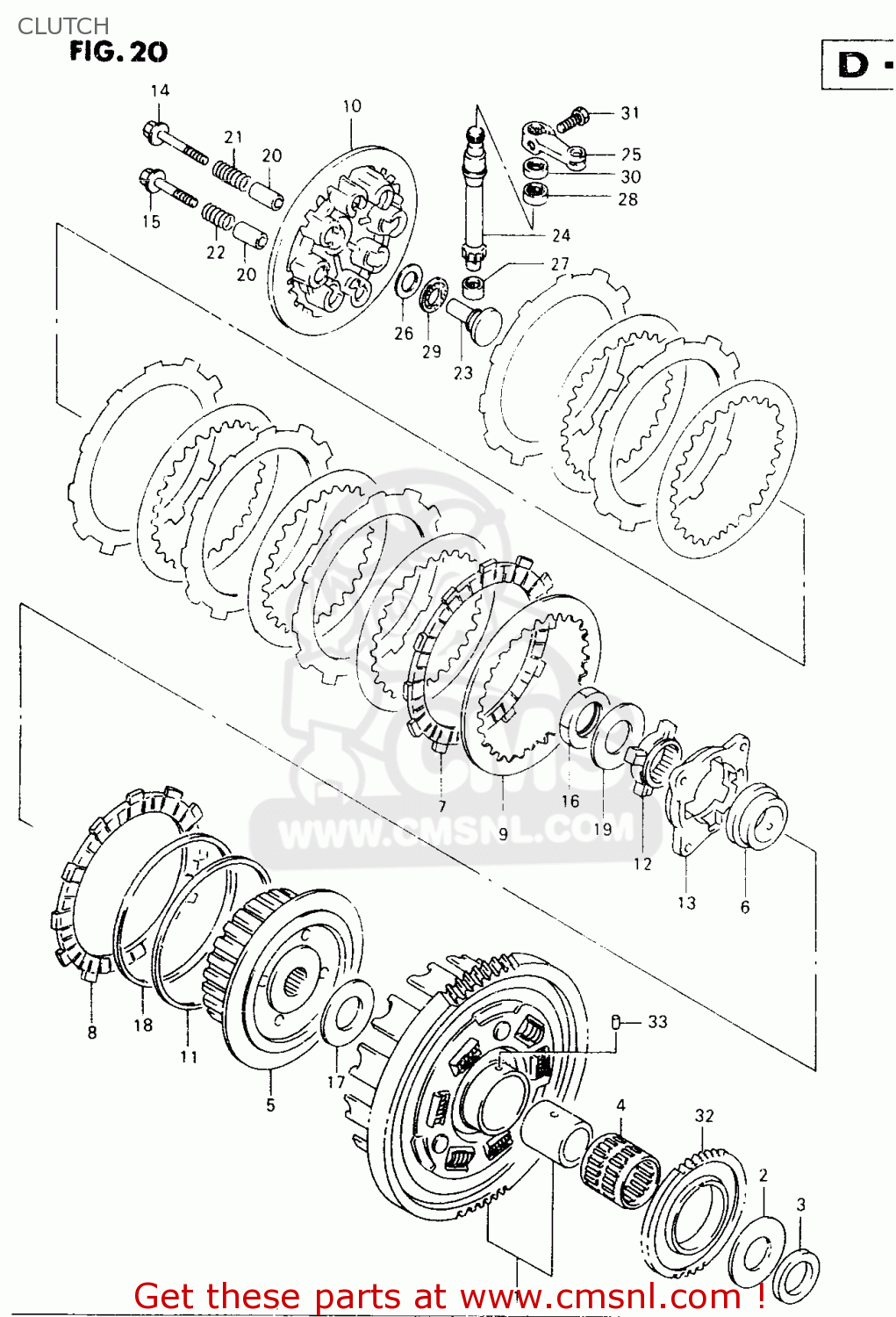 CLUTCH VZ800 1998 (W) (E02 E04 E17 E18 E22 E24 E25 E34) / P37