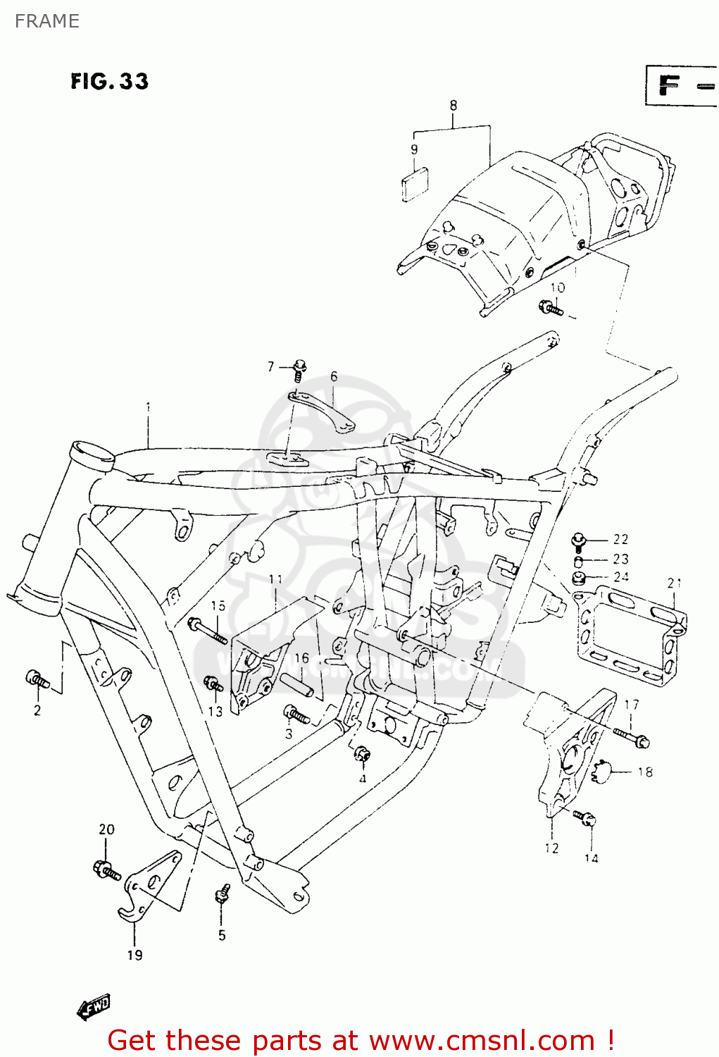 FRAME VZ800 1998 (W) (E02 E04 E17 E18 E22 E24 E25 E34) / P37