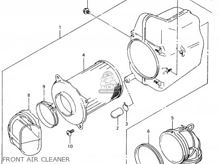 FRONT AIR CLEANER - VZ800 1998 (W) (E02 E04 E17 E18 E22 E24 E25 E34) / P37