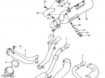 MUFFLER - VZ800 1998 (W) (E02 E04 E17 E18 E22 E24 E25 E34) / P37