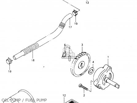 OIL PUMP / FUEL PUMP - VZ800 1998 (W) (E02 E04 E17 E18 E22 E24 E25 E34) / P37