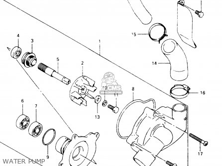 WATER PUMP - VZ800 1998 (W) (E02 E04 E17 E18 E22 E24 E25 E34) / P37