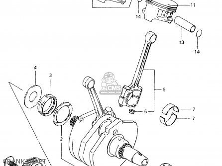 CRANKSHAFT - VZ800 1998 (W) (E02 E04 E17 E18 E22 E24 E25 E34) / P37