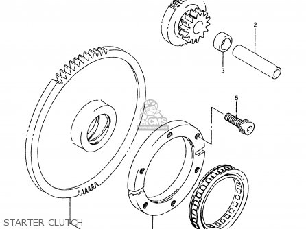 STARTER CLUTCH - VZ800 1998 (W) (E02 E04 E17 E18 E22 E24 E25 E34) / P37