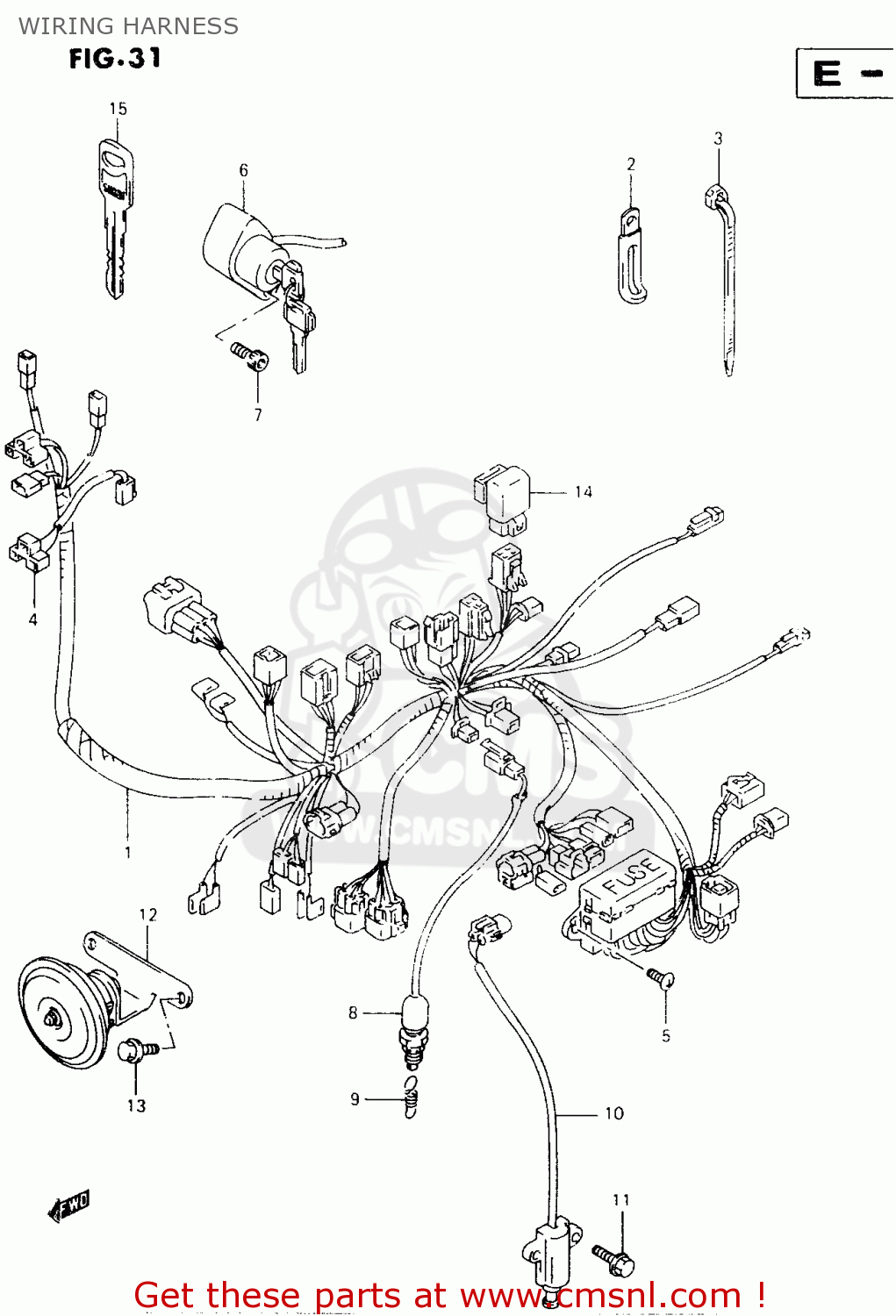 WIRING HARNESS VZ800 1999 (X)