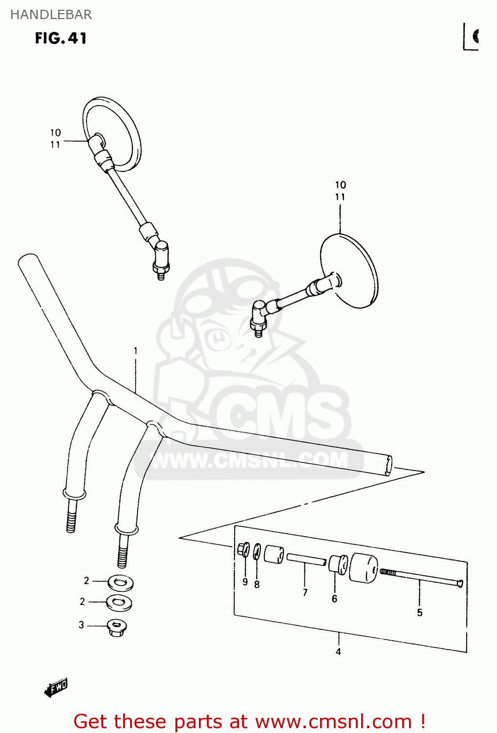 HANDLEBAR VZ800 1999 (X)