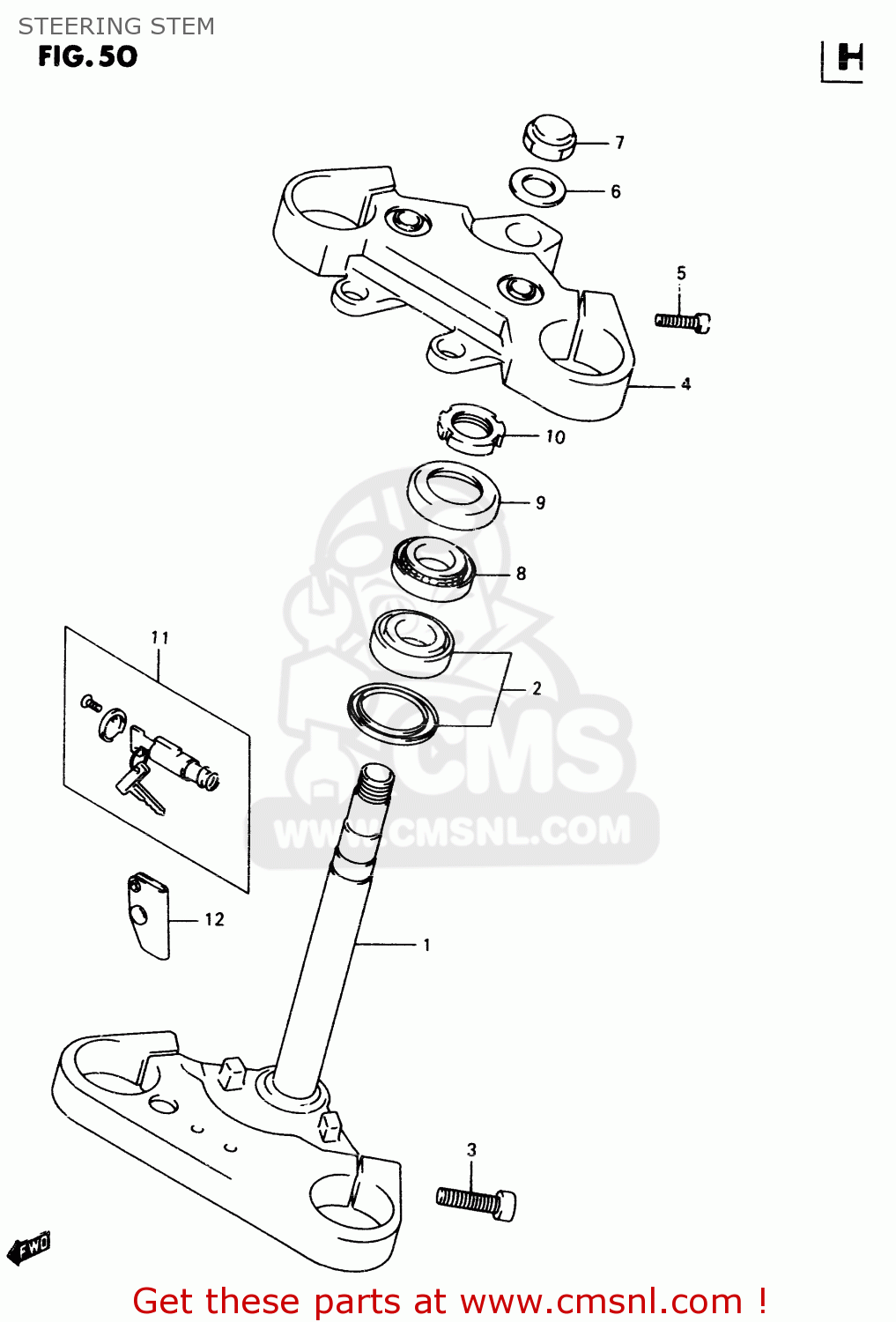 STEERING STEM VZ800 1999 (X)