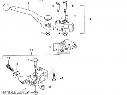HANDLE LEVER - VZ800 1999 (X)