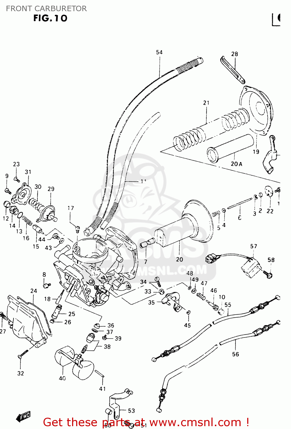FRONT CARBURETOR VZ800 2000 (Y)