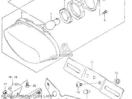 REAR COMBINATION LAMP - VZ800 2000 (Y)
