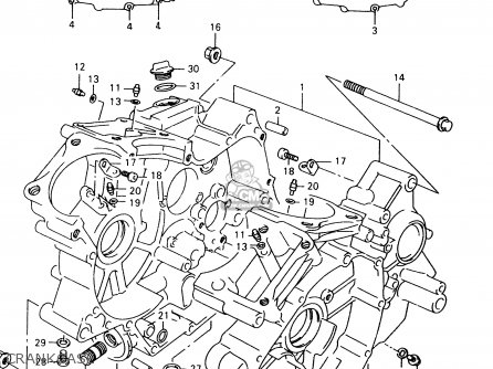 CRANKCASE - VZ800 2000 (Y)