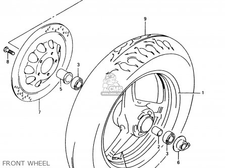 FRONT WHEEL - VZ800 2000 (Y)