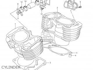 CYLINDER - VZ800 BOULEVARD M50 2005 (K5) USA (E03) BOULEVARDM50 BOULEVARD-M