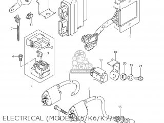 ELECTRICAL (MODEL K5/K6/K7/K8) - VZ800 BOULEVARD M50 2005 (K5) USA (E03) BOULEVARDM50 BOULEVARD-M