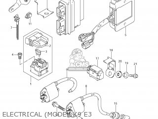 ELECTRICAL (MODEL K9 E3 - VZ800 BOULEVARD M50 2005 (K5) USA (E03) BOULEVARDM50 BOULEVARD-M