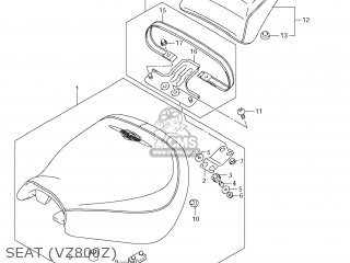 SEAT (VZ800Z) - VZ800 BOULEVARD M50 2005 (K5) USA (E03) BOULEVARDM50 BOULEVARD-M