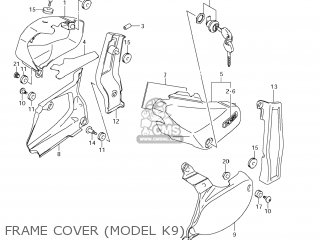 FRAME COVER (MODEL K9) - VZ800 BOULEVARD M50 2006 (K6) USA CALIFORNIA (E03 E33)