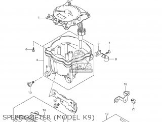 SPEEDOMETER (MODEL K9) - VZ800 BOULEVARD M50 2006 (K6) USA CALIFORNIA (E03 E33)