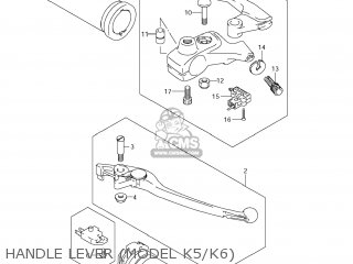 HANDLE LEVER (MODEL K5/K6) - VZ800 BOULEVARD M50 2007 (K7) USA CALIFORNIA (E03 E33)