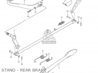 STAND - REAR BRAKE - VZ800 BOULEVARD M50 2007 (K7) USA CALIFORNIA (E03 E33)