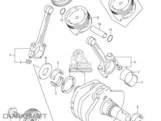 CRANKSHAFT - VZ800 BOULEVARD M50 2008 (K8) USA CALIFORNIA (E03 E33)