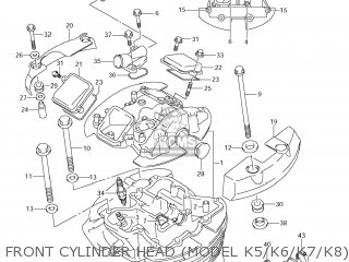 FRONT CYLINDER HEAD (MODEL K5/K6/K7/K8) - VZ800 BOULEVARD M50 2008 (K8) USA CALIFORNIA (E03 E33)