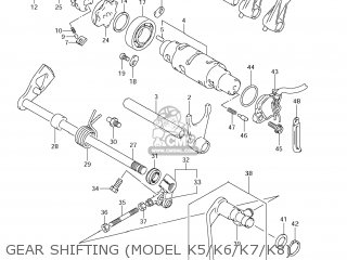 GEAR SHIFTING (MODEL K5/K6/K7/K8) - VZ800 BOULEVARD M50 2008 (K8) USA CALIFORNIA (E03 E33)