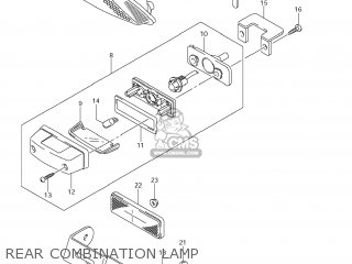 REAR COMBINATION LAMP - VZ800 BOULEVARD M50 2008 (K8) USA CALIFORNIA (E03 E33)