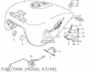 FUEL TANK (MODEL K7/K8) - VZ800 BOULEVARD M50 2009 (K9) USA CALIFORNIA (E03 E33)