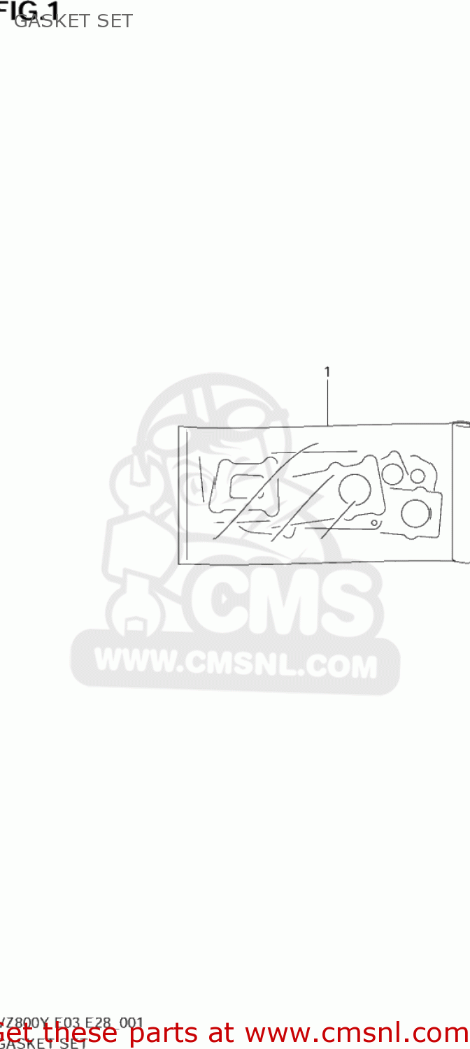 GASKET SET VZ800 MARAUDER 1997 (V) USA (E03)