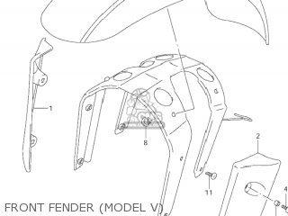 FRONT FENDER (MODEL V) - VZ800 MARAUDER 1997 (V) USA (E03)