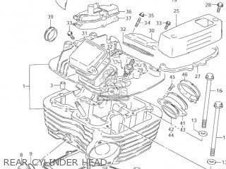 REAR CYLINDER HEAD - VZ800 MARAUDER 1997 (V) USA (E03)