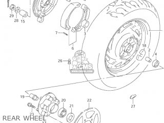 REAR WHEEL - VZ800 MARAUDER 1997 (V) USA (E03)