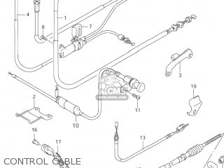 CONTROL CABLE - VZ800 MARAUDER 1998 (W) USA (E03)