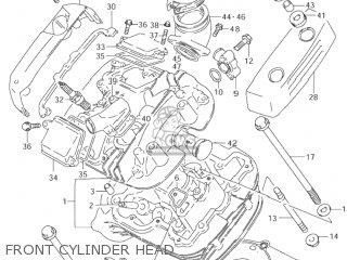 FRONT CYLINDER HEAD - VZ800 MARAUDER 1998 (W) USA (E03)