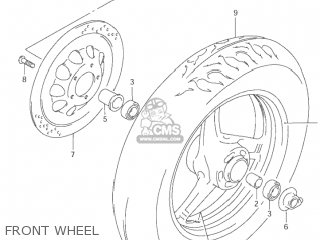 FRONT WHEEL - VZ800 MARAUDER 1998 (W) USA (E03)