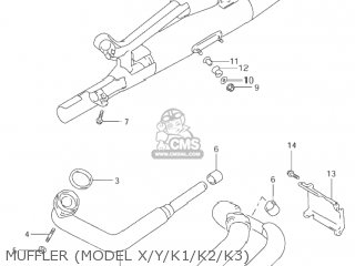 MUFFLER (MODEL X/Y/K1/K2/K3) - VZ800 MARAUDER 1998 (W) USA (E03)