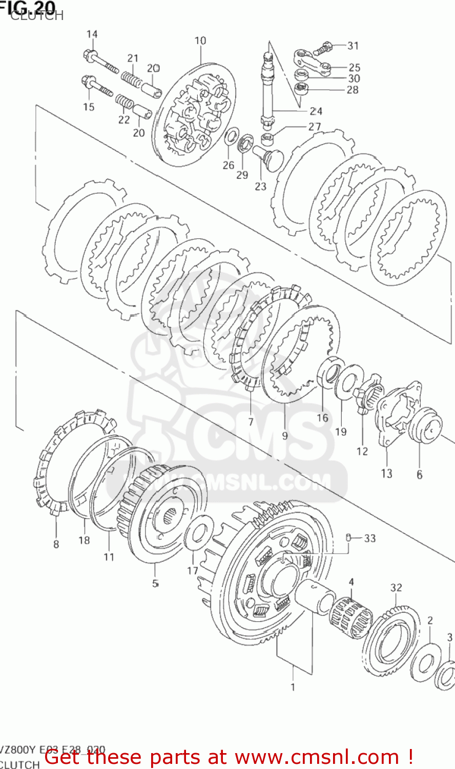 CLUTCH VZ800 MARAUDER 1999 (X) USA (E03)