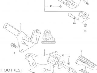 FOOTREST - VZ800 MARAUDER 1999 (X) USA (E03)