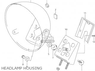 HEADLAMP HOUSING - VZ800 MARAUDER 1999 (X) USA (E03)