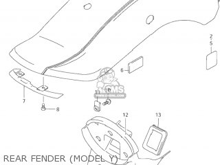 REAR FENDER (MODEL Y) - VZ800 MARAUDER 1999 (X) USA (E03)