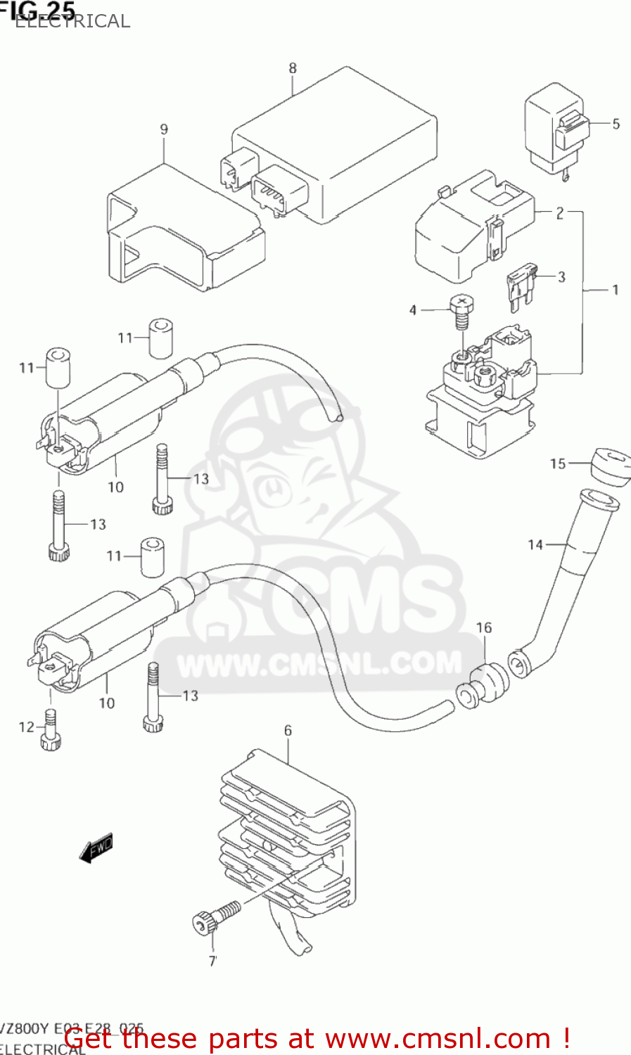 ELECTRICAL VZ800 MARAUDER 2000 (Y) USA (E03)